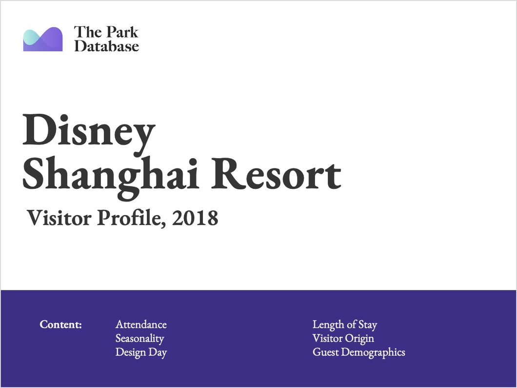 Disney Shanghai Attendance Profile & Demographics (2018)