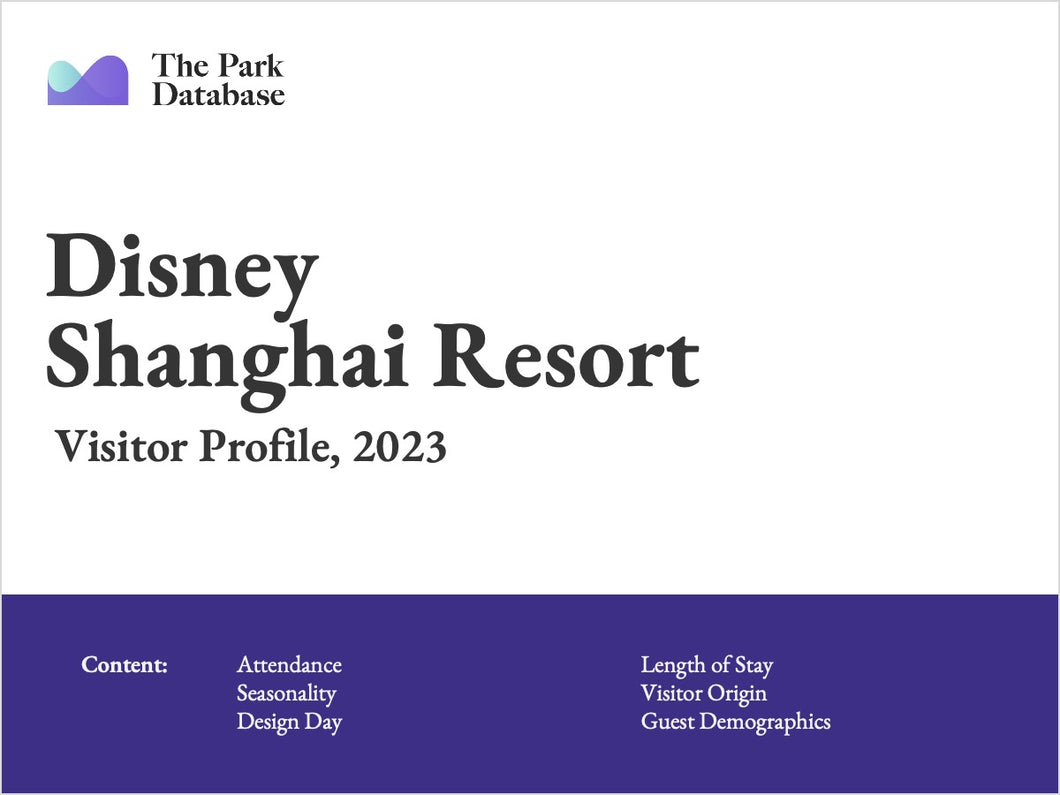 Disney Shanghai Attendance Profile & Demographics (2023)