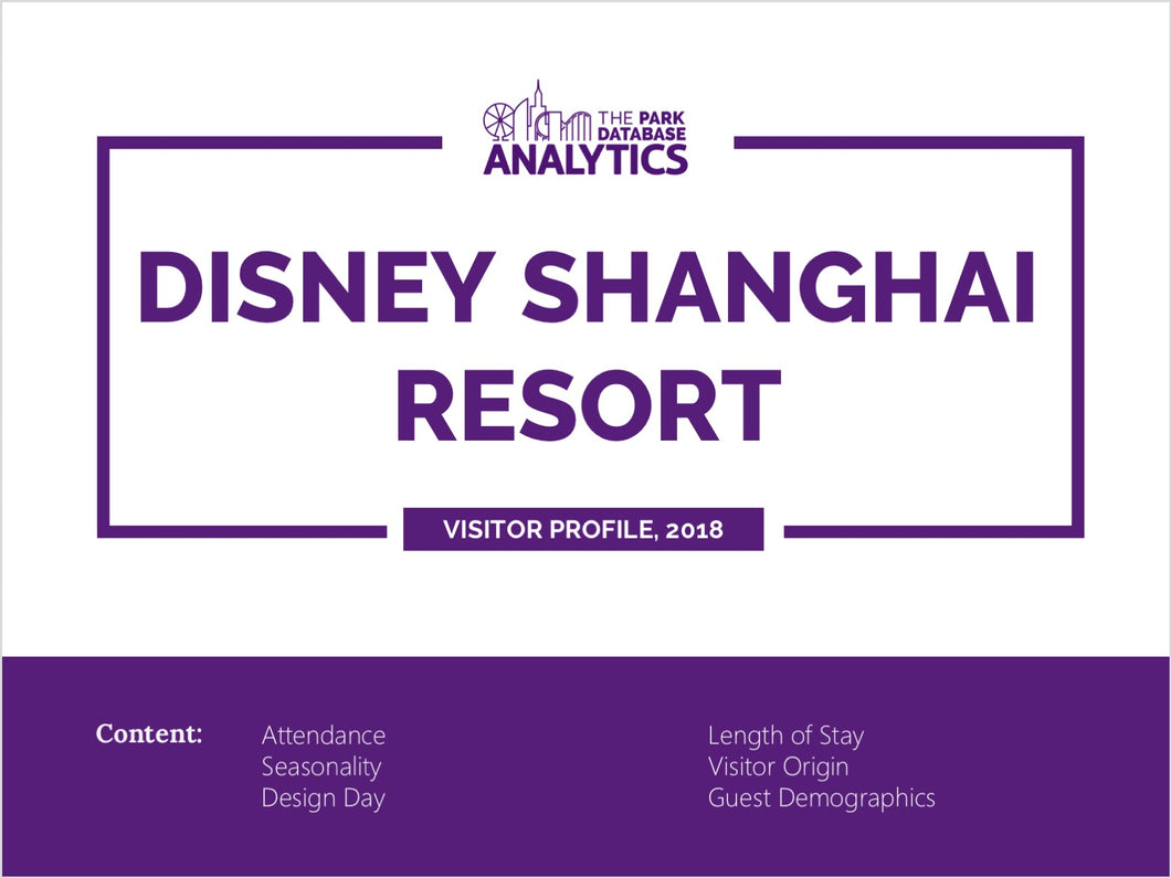 Disney Shanghai Attendance Profile & Demographics