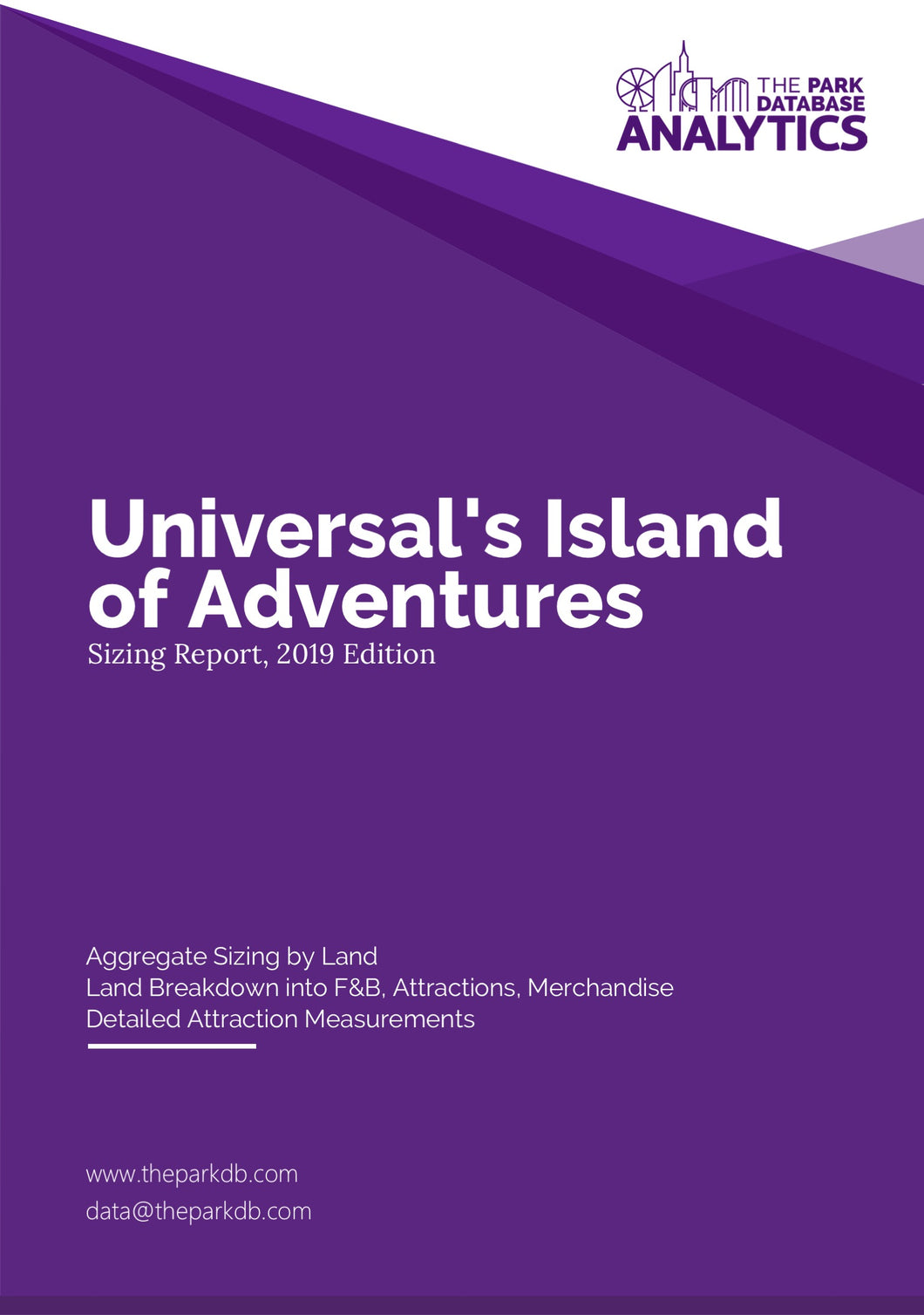 Sizing Benchmark Report - Universal's Island of Adventures