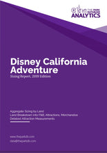 Load image into Gallery viewer, Sizing Benchmark Report - Disney&#39;s California Adventure